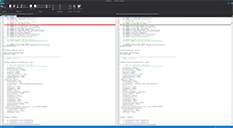 ScriptMerge provides syntax colored difference and merging